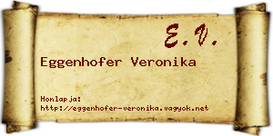 Eggenhofer Veronika névjegykártya